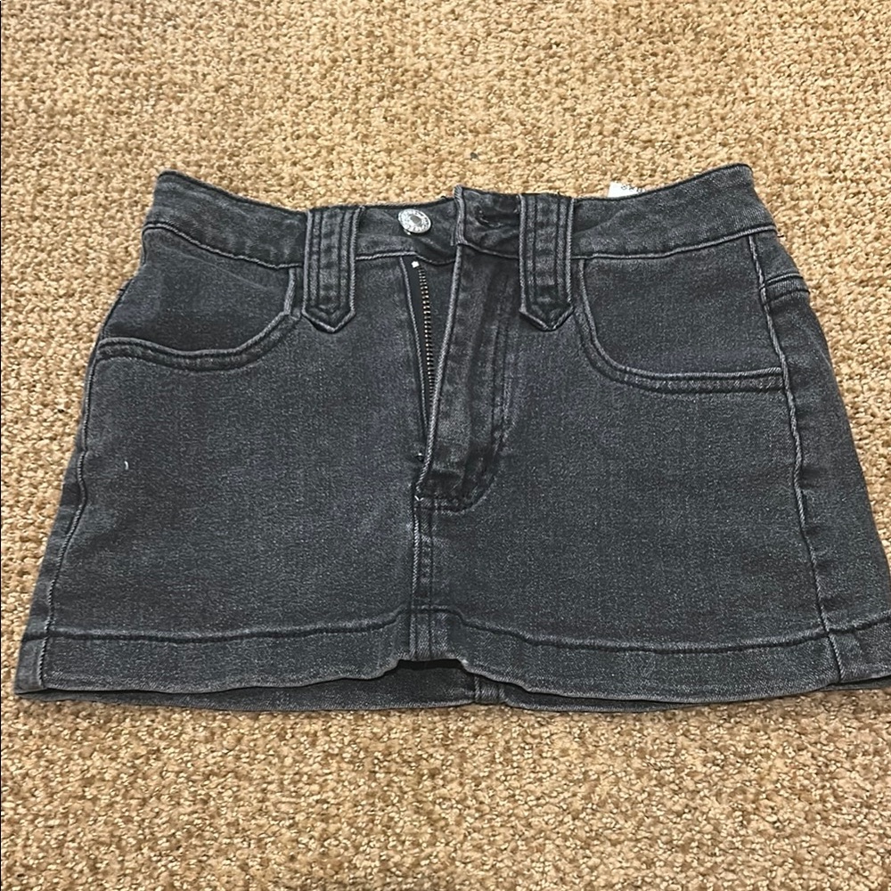 Dark Denim Mini Skirt